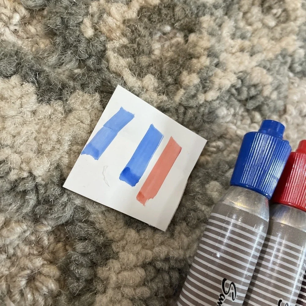 Vtg Sanford's King Size Marker NOS‎ Works Great Collectible Felt Tip Blue Red